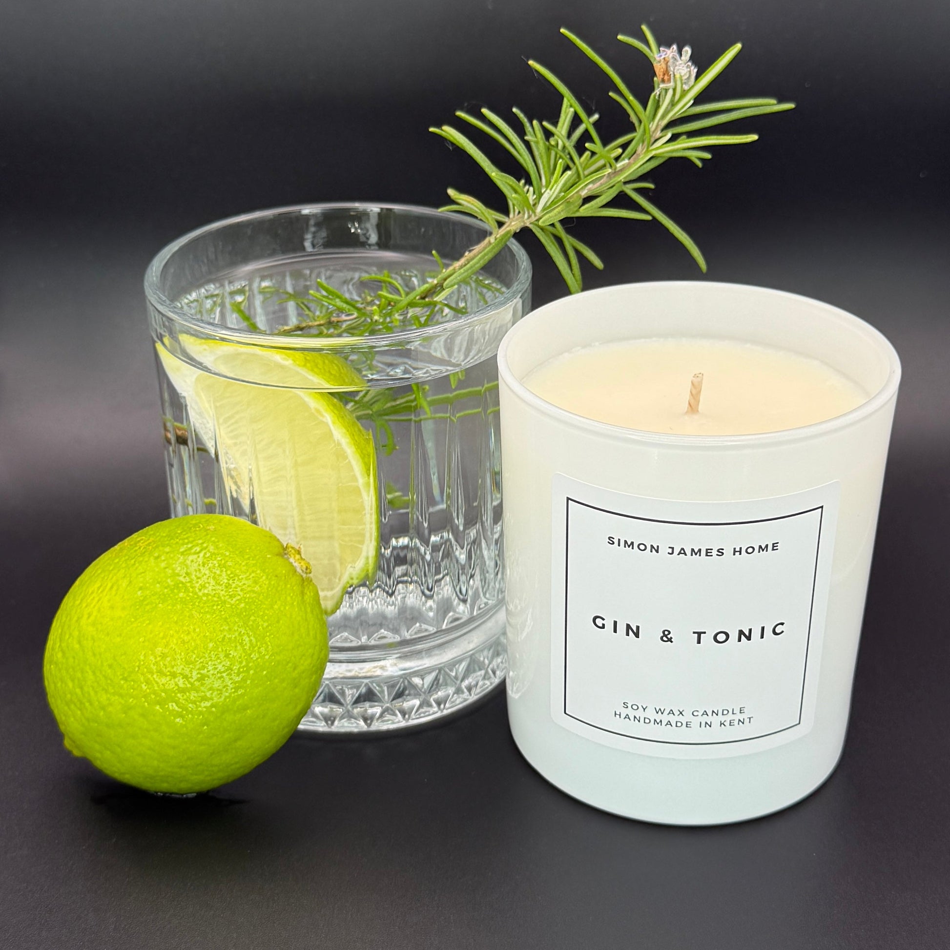 Gin & Tonic Handmade Soy Wax Candle - Luxe Home Essentials