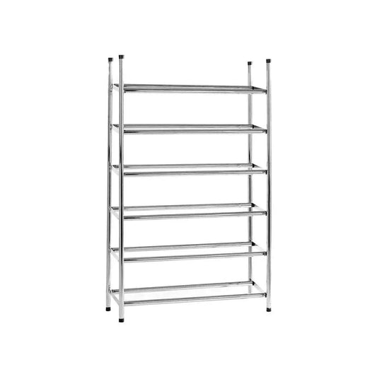 Six Tiers Chrome Shoe Rack Orsina