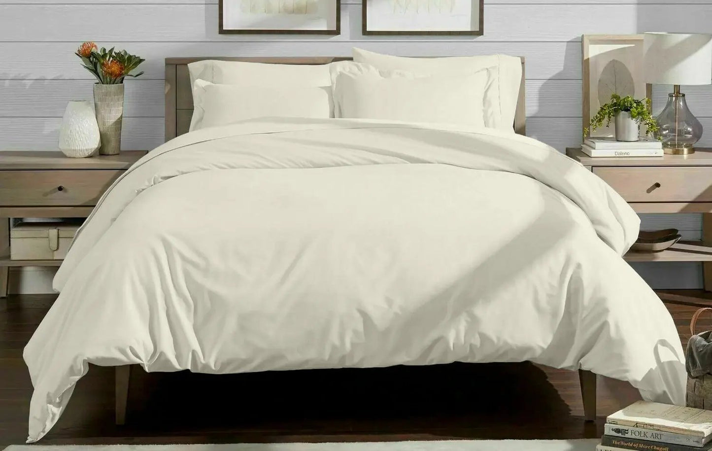 Bamboo Duvet Bed Set in Cream Euphoric Bedding