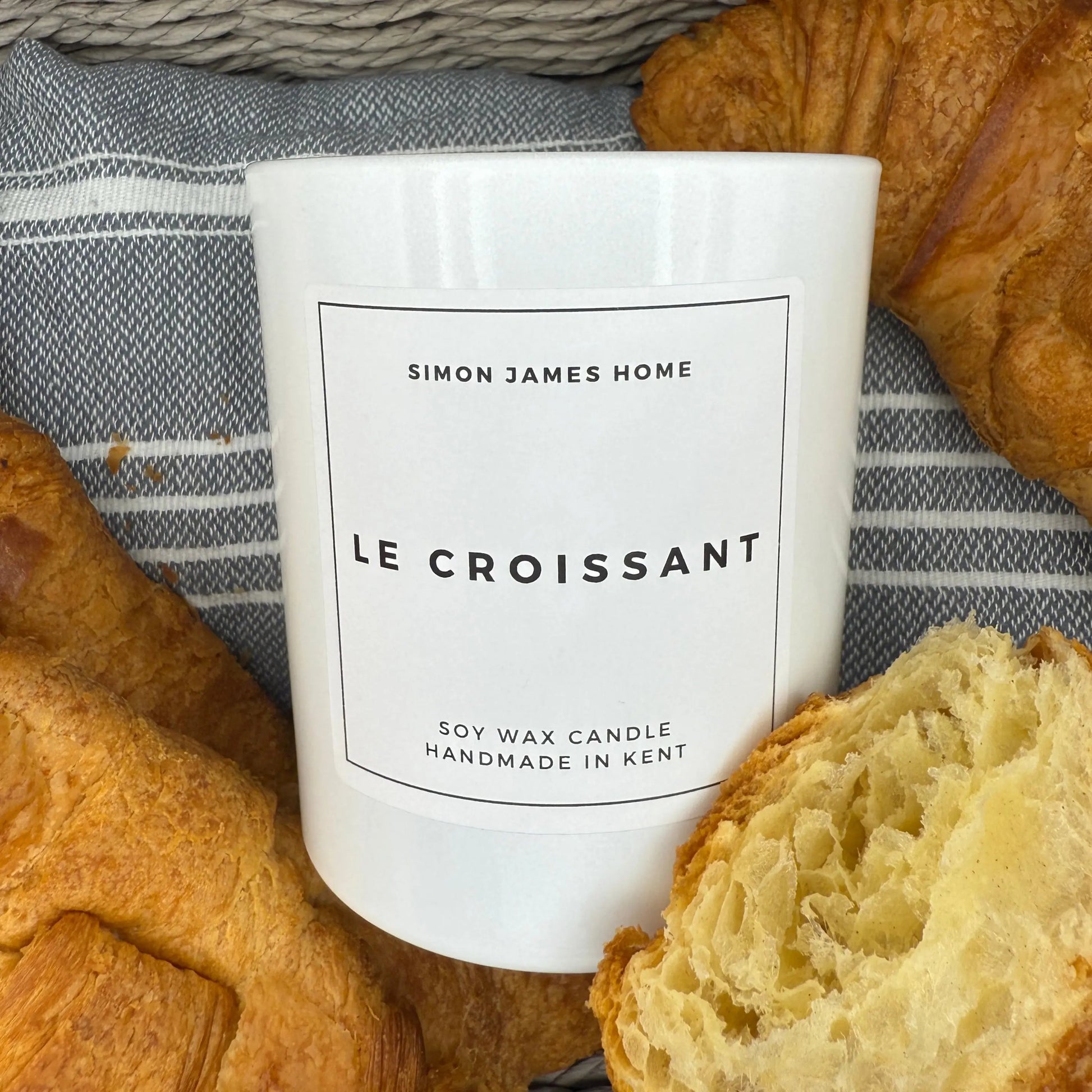 Le Croissant Handmade Soy Wax Candle - The Ultimate Croissant Candle Simon James Home