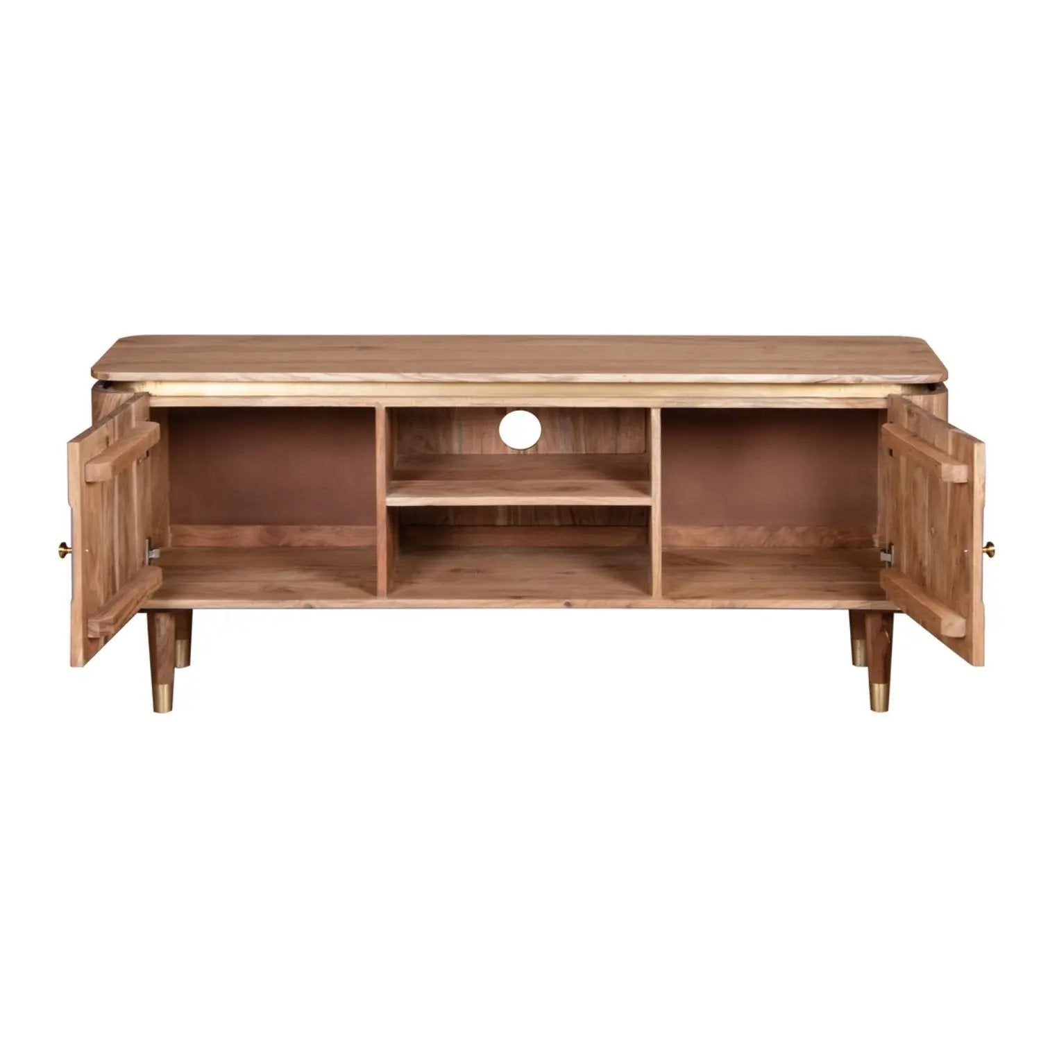 Berkley Acacia Wood TV unit Verty Furniture