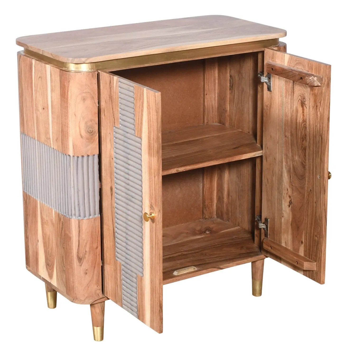 Berkley Acacia Wood 2 Doors Sideboard Verty Furniture