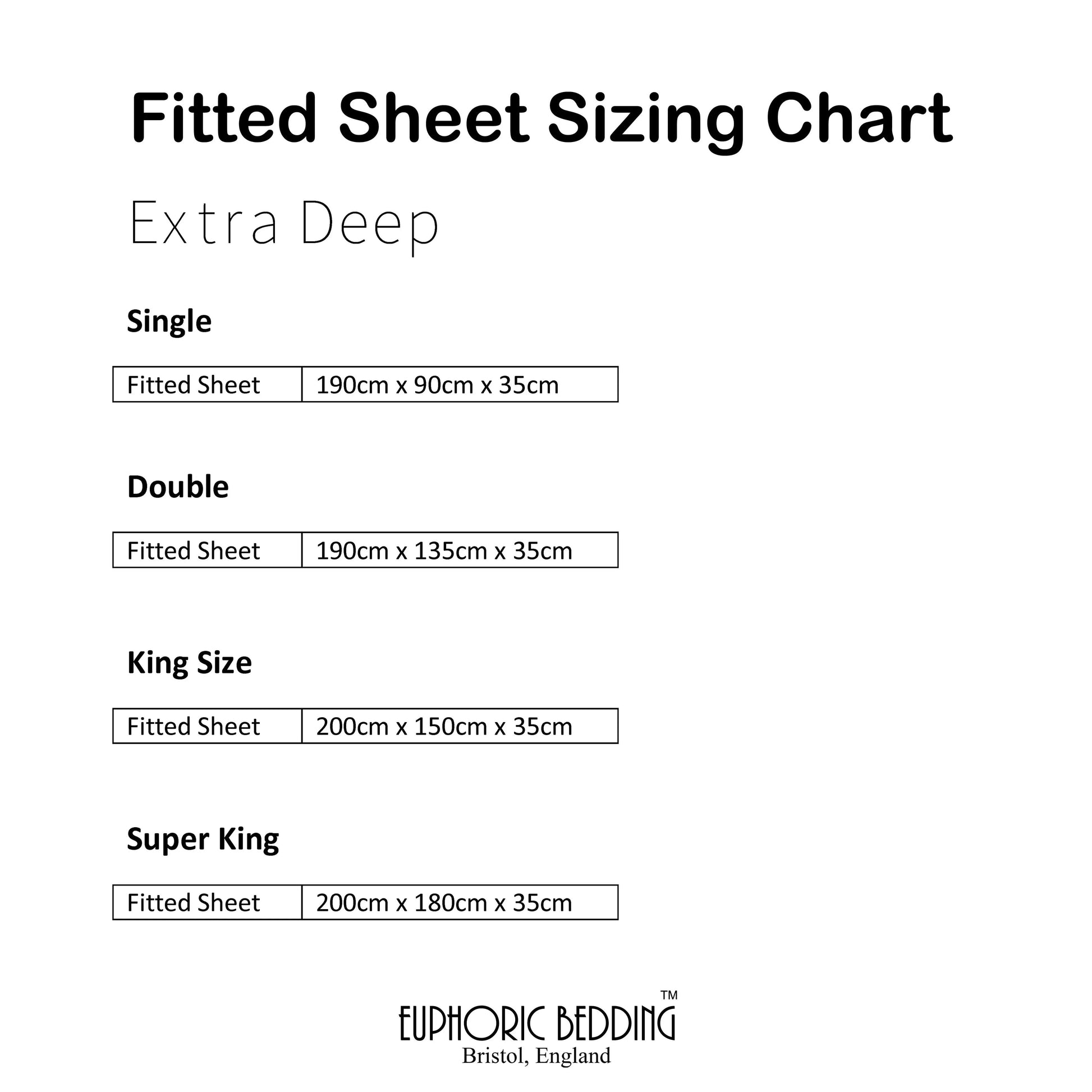 Bamboo Fitted Sheet in White (Extra Deep) Euphoric Bedding