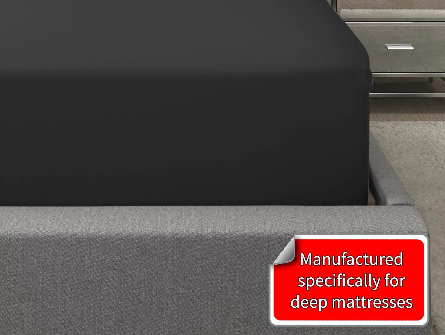 Bamboo Duvet Bed Set in Black Euphoric Bedding