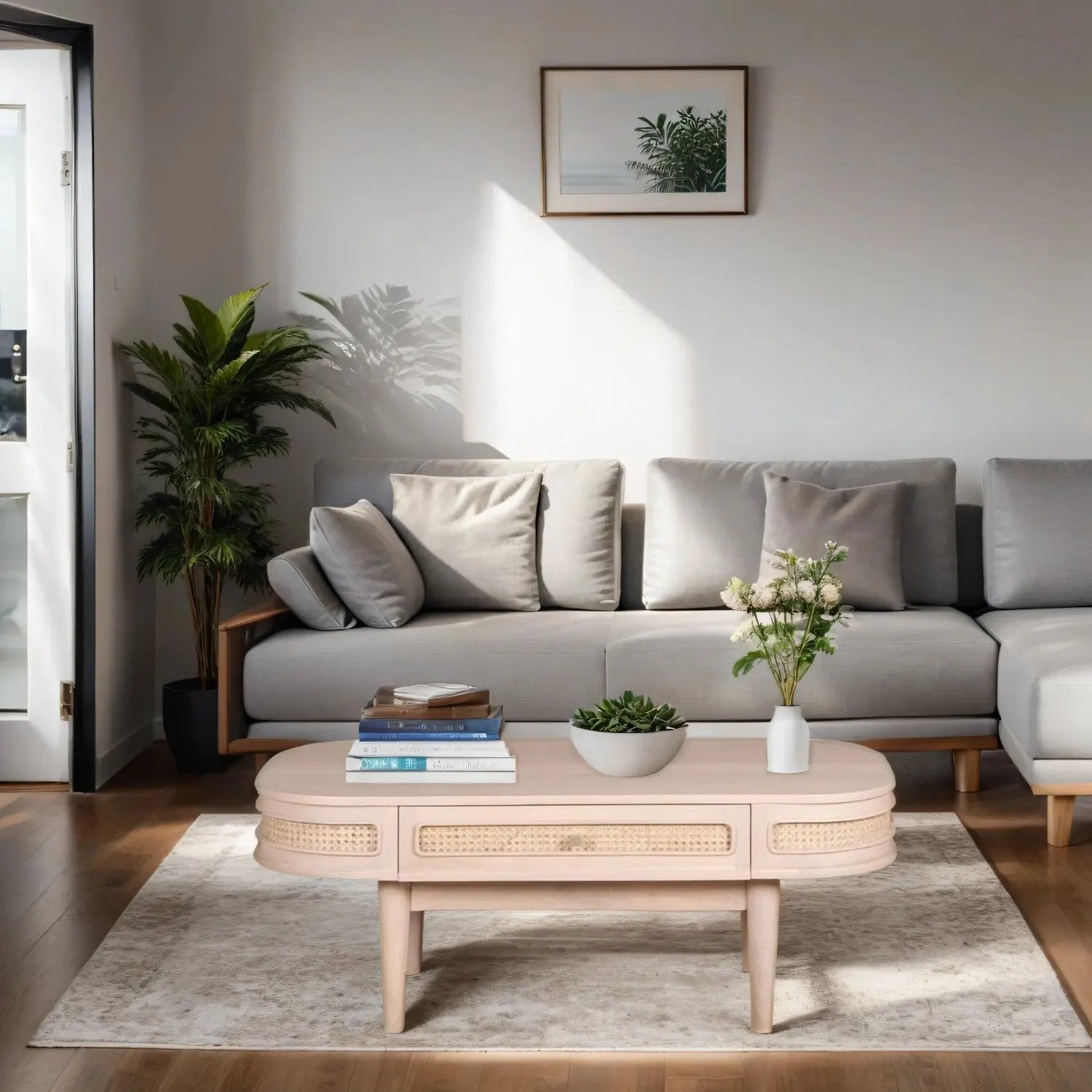 Chester Cane And Wood 1 Drawer Coffee Table Verty Furniture