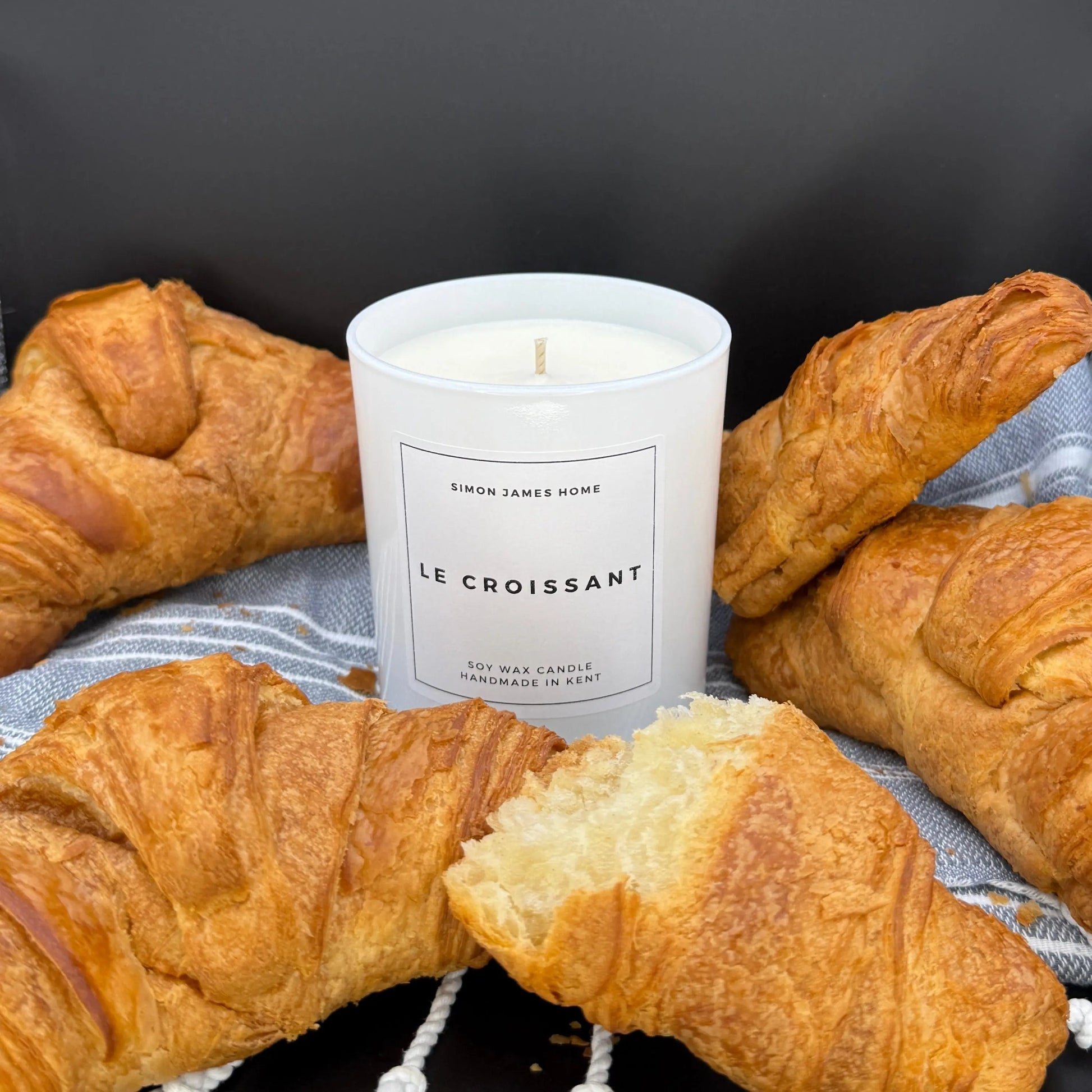 Le Croissant Handmade Soy Wax Candle - The Ultimate Croissant Candle Simon James Home