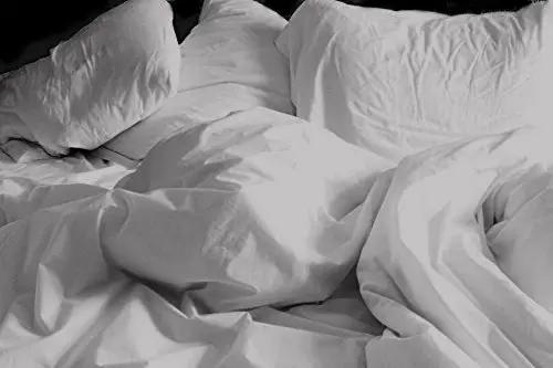 Pure Egyptian Cotton Duvet Cover Bed Set in Light Grey Euphoric Bedding