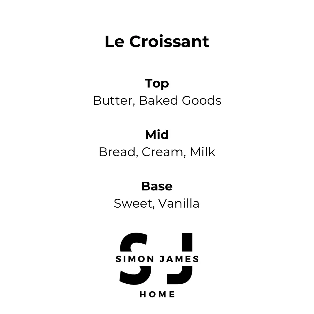 Le Croissant Handmade Soy Wax Candle - The Ultimate Croissant Candle Simon James Home