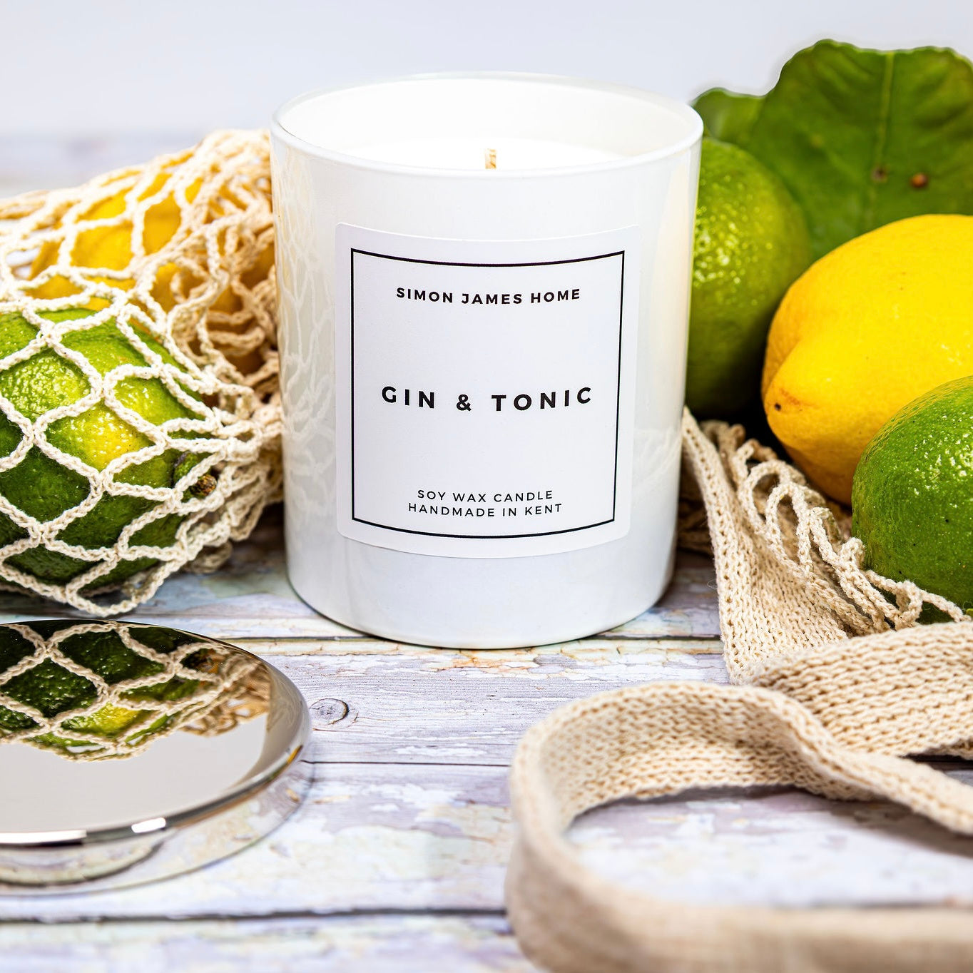 Gin & Tonic Handmade Soy Wax Candle - Luxe Home Essentials
