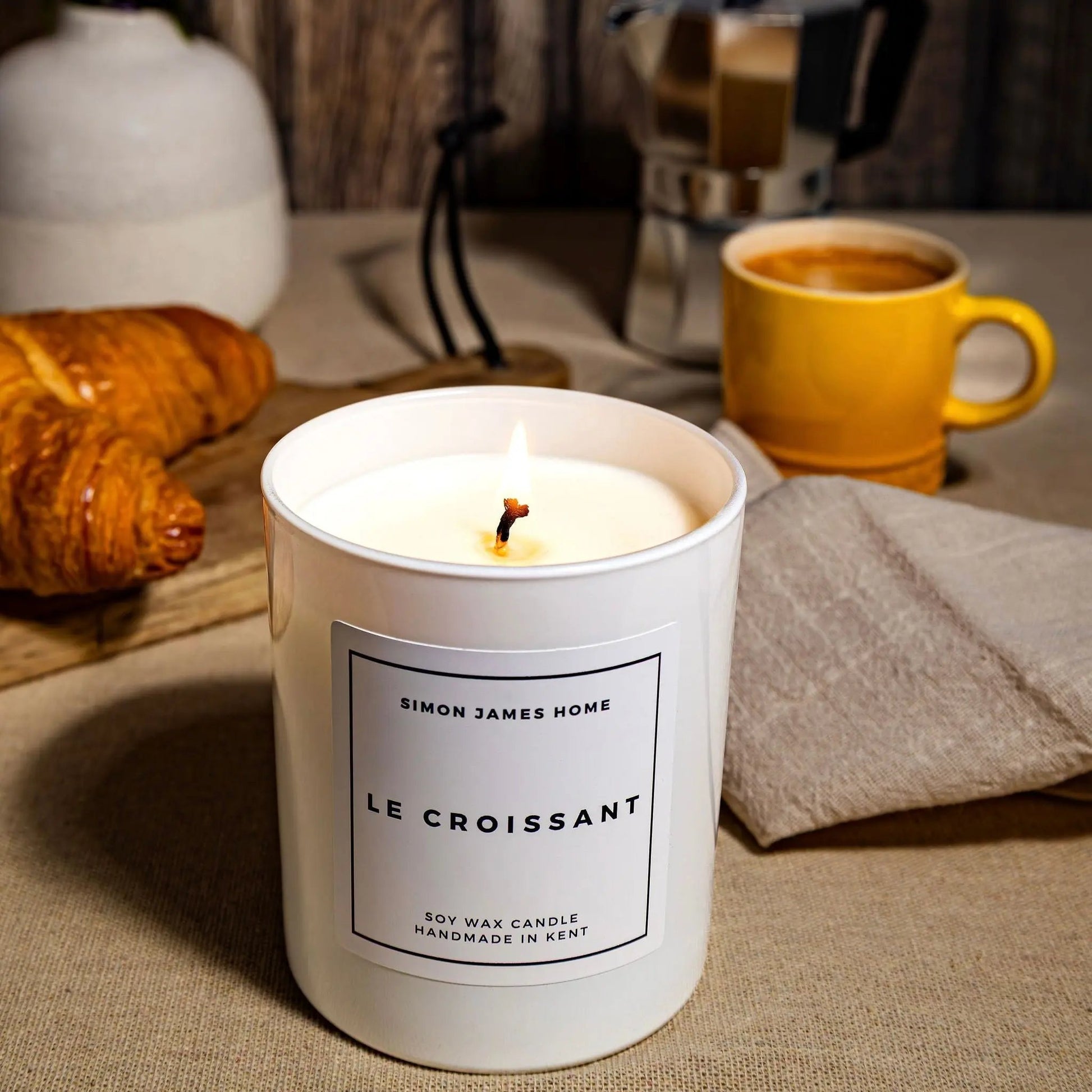 Le Croissant Handmade Soy Wax Candle - The Ultimate Croissant Candle Simon James Home