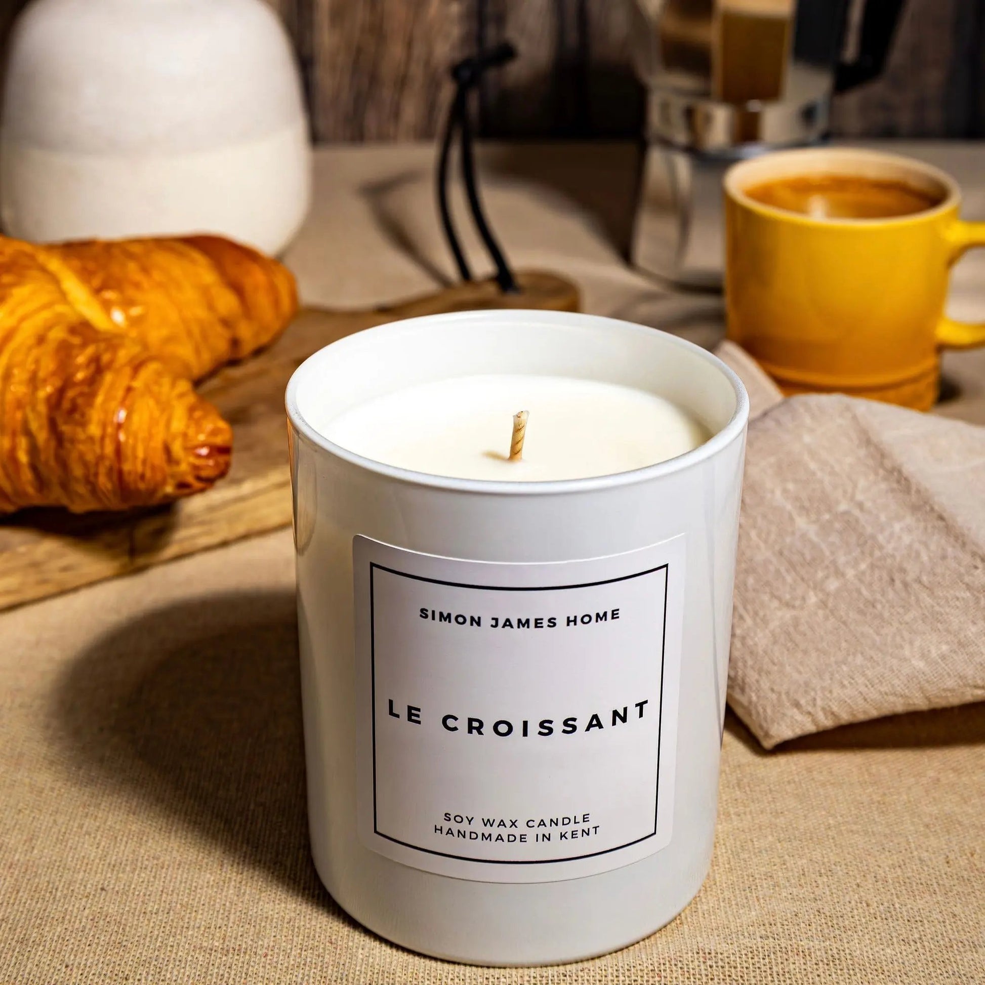 Le Croissant Handmade Soy Wax Candle - The Ultimate Croissant Candle Simon James Home