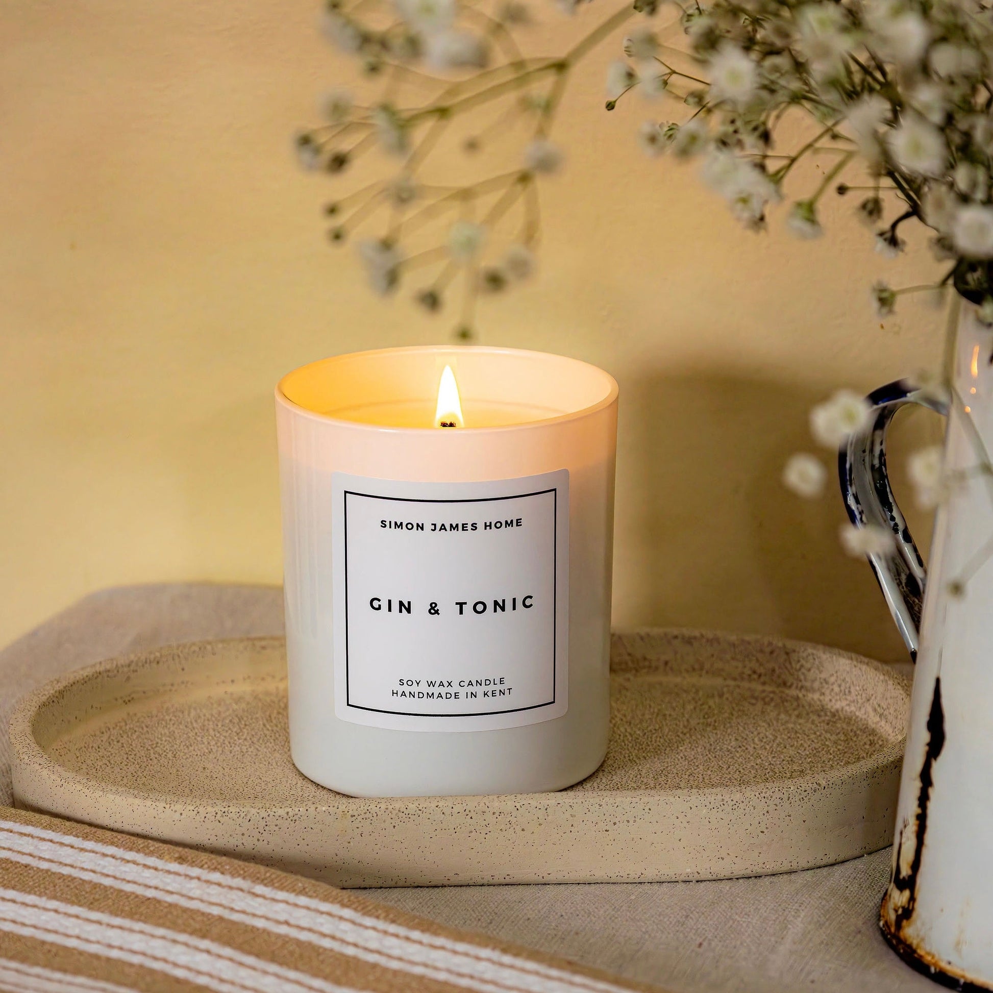 Gin & Tonic Handmade Soy Wax Candle - Luxe Home Essentials