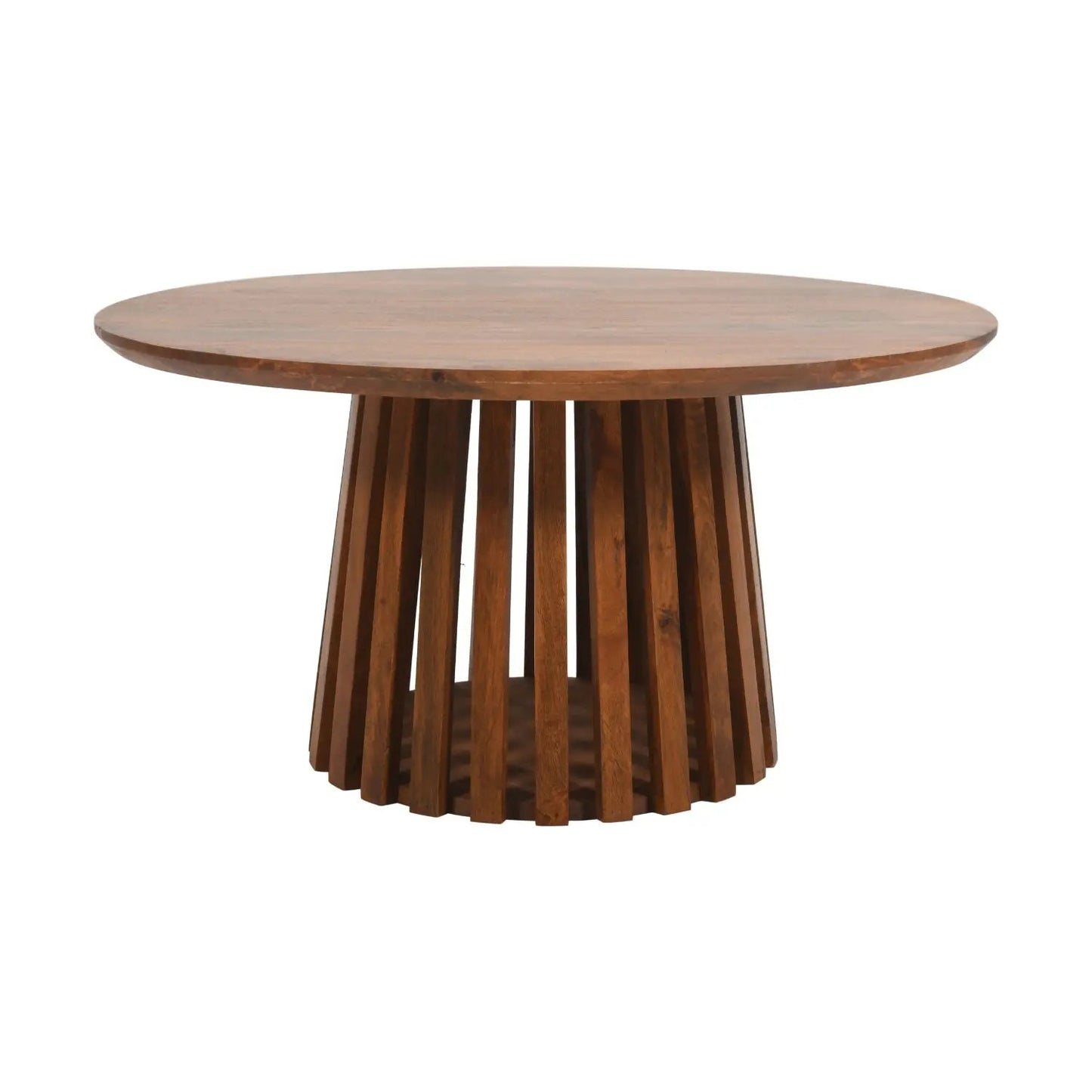 Compton Mango Wood Round Coffee Table Verty Furniture