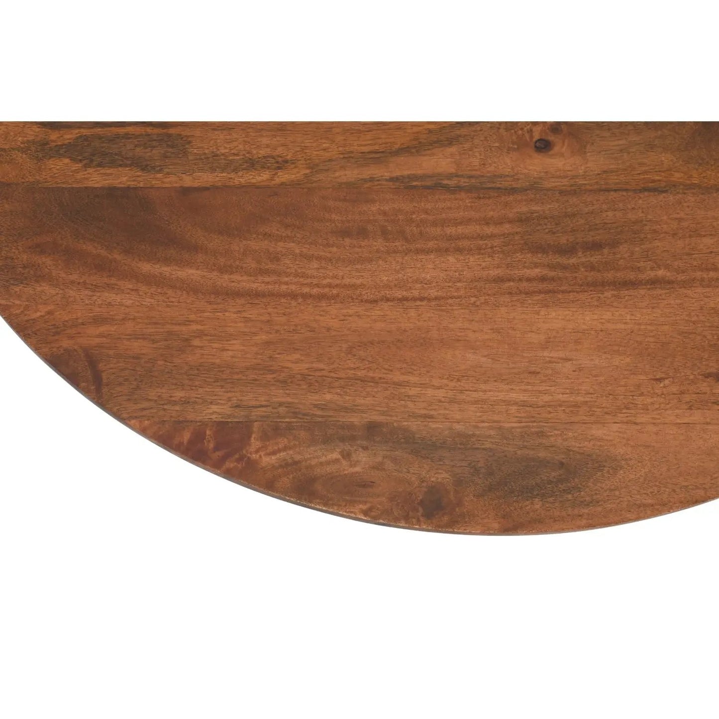 Compton Mango Wood Round Coffee Table Verty Furniture