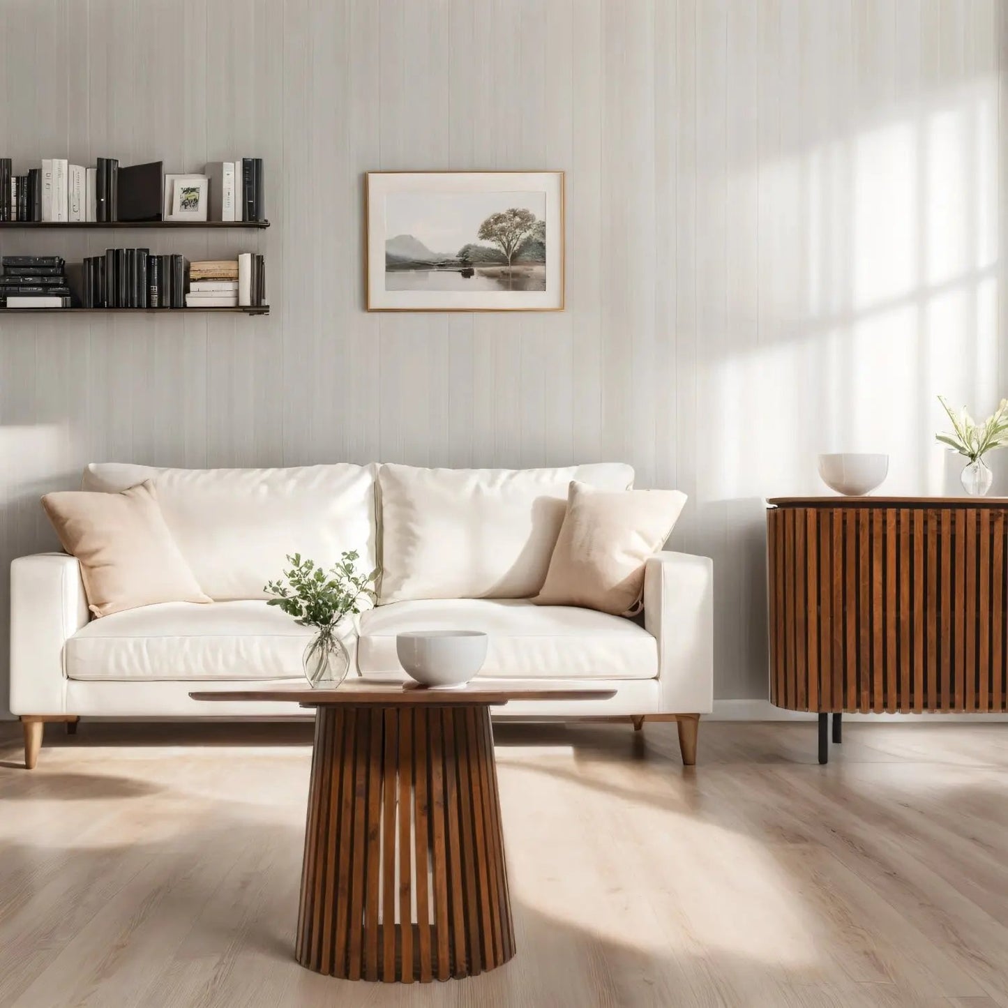 Compton Mango Wood Round Coffee Table Verty Furniture