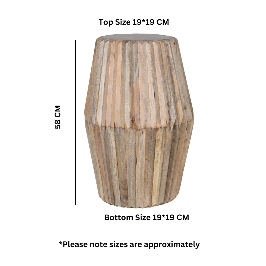 Preston Mango Wood End Table Verty Furniture