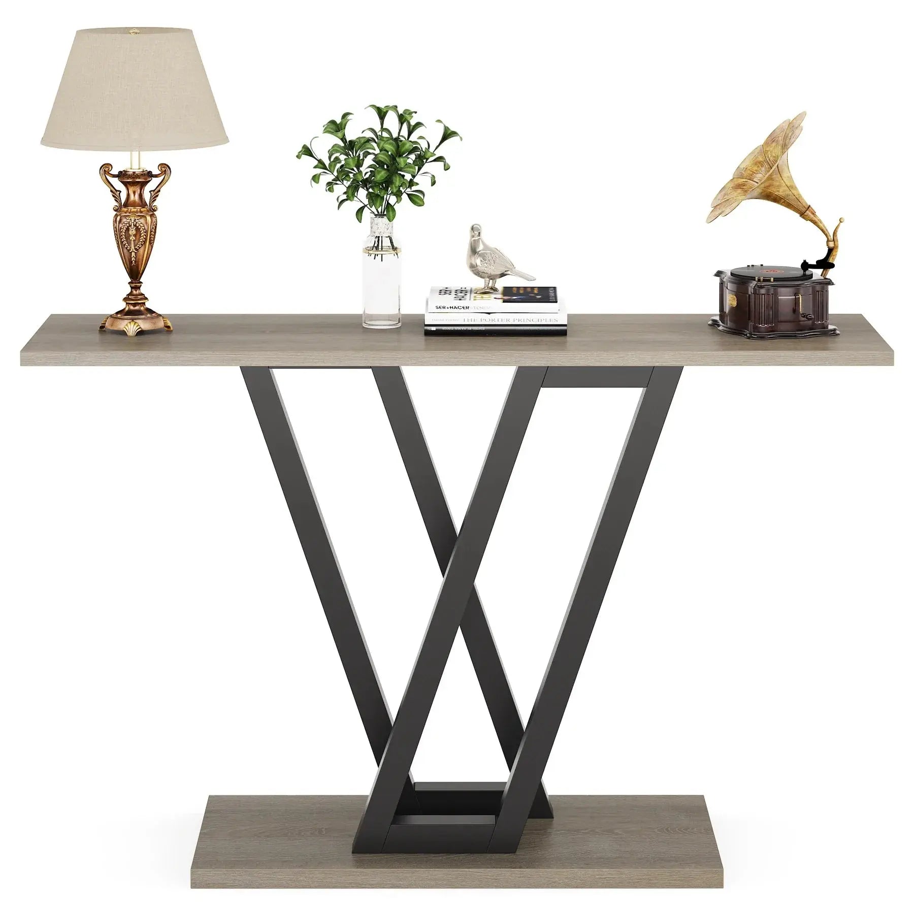 Tribesigns Industrial Console Table - Modern Wood Entryway Furniture for Living Room, 43.3" L Klassyx