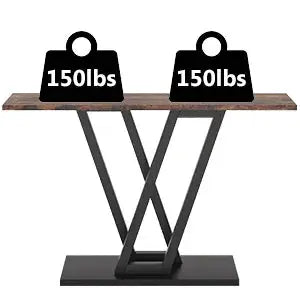 Tribesigns Industrial Console Table - Modern Wood Entryway Furniture for Living Room, 43.3" L Klassyx