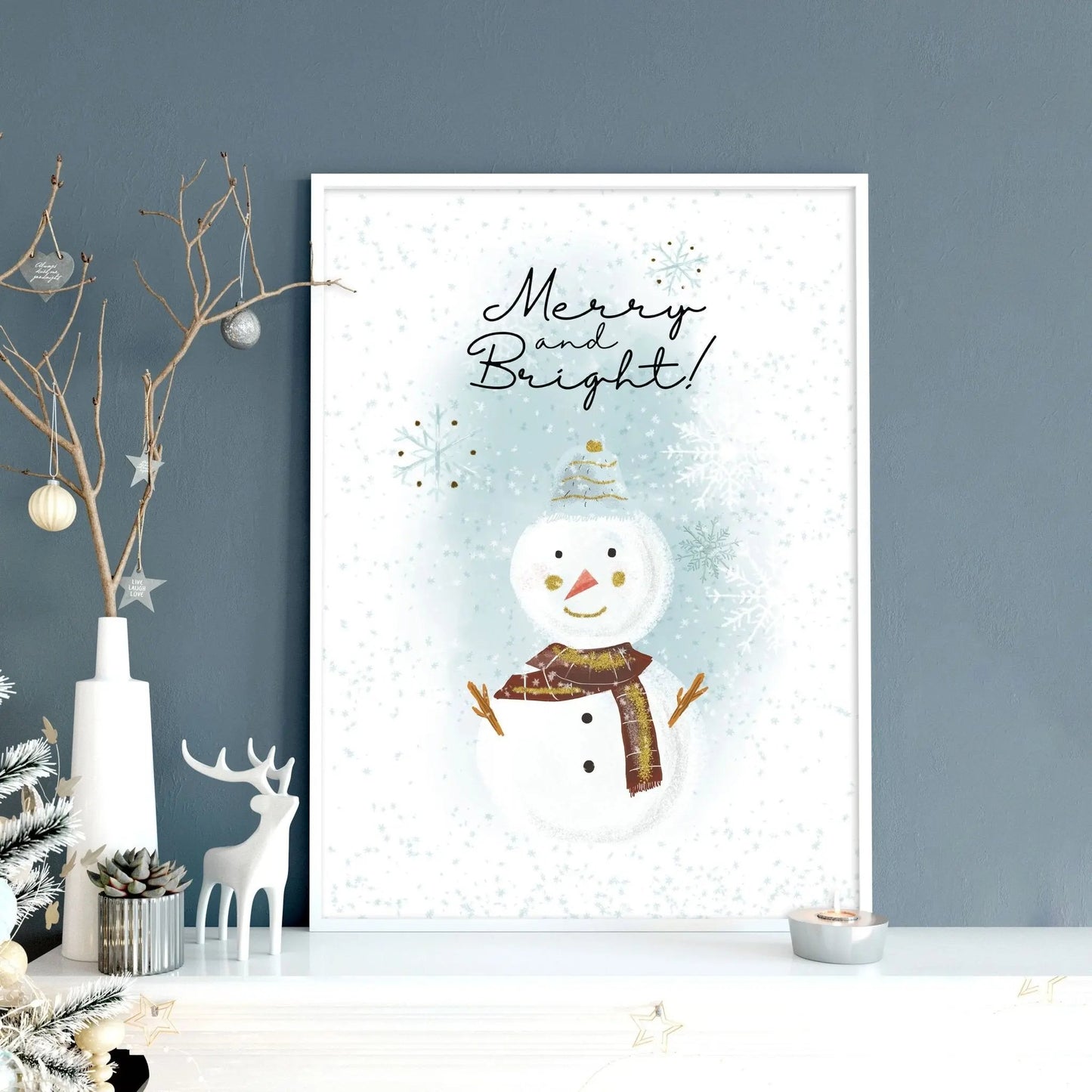 Christmas decor drawing | wall art print About Wall Art