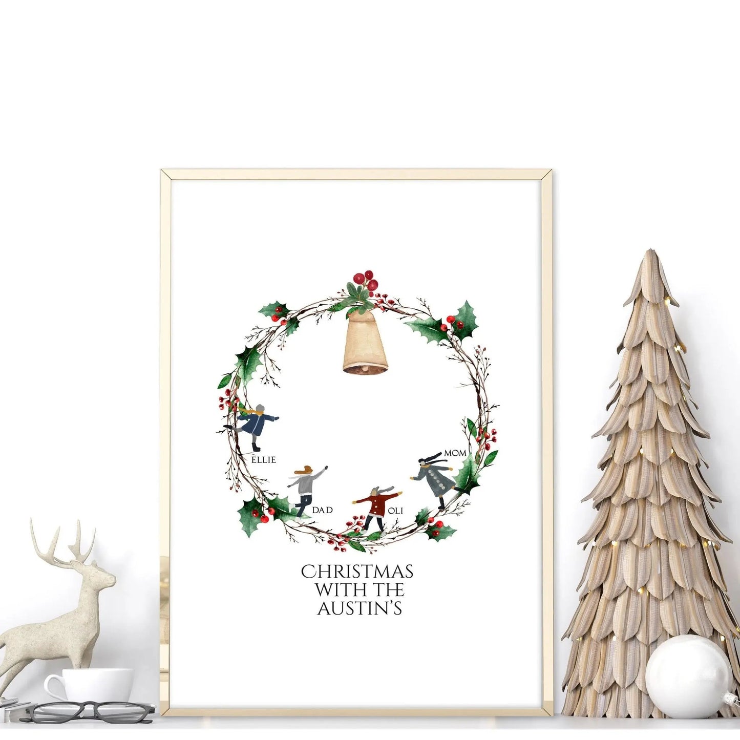 Personalized Christmas gifts for family | wall art print About Wall Art