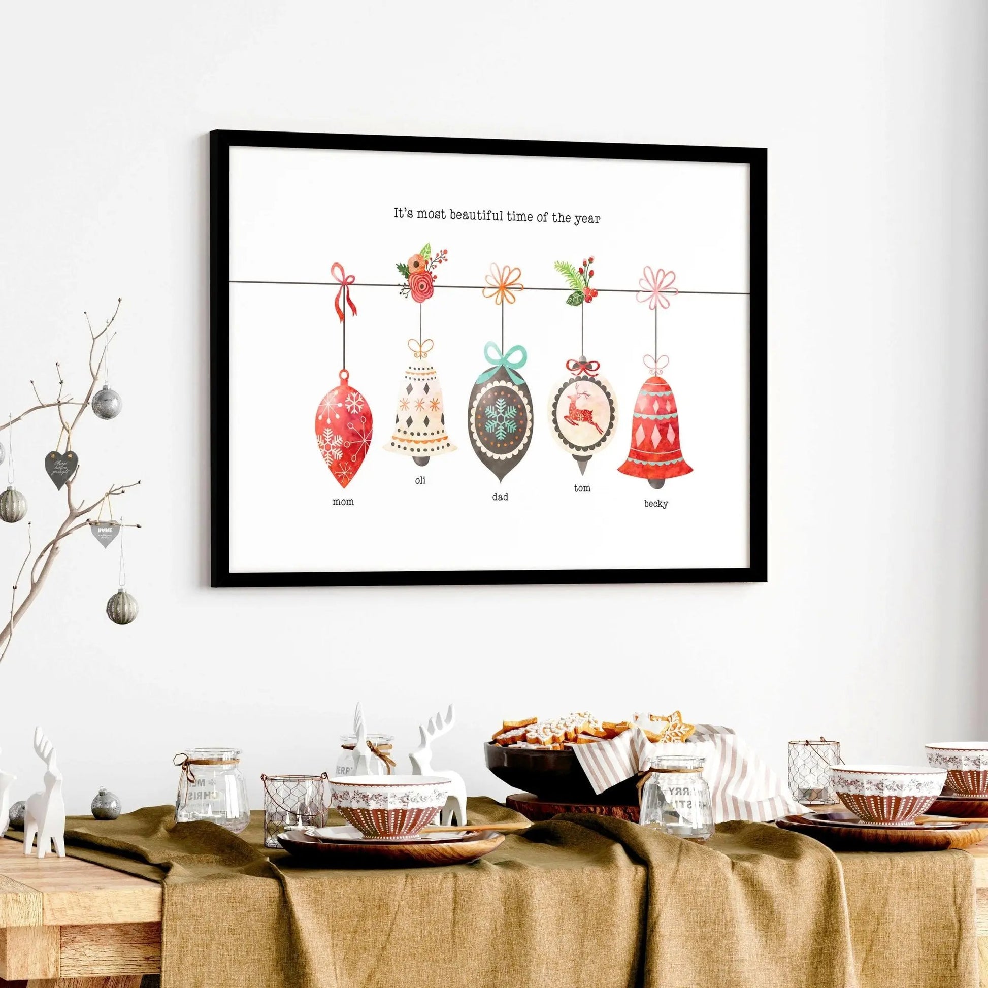 Custom family gifts for Christmas | wall art print About Wall Art