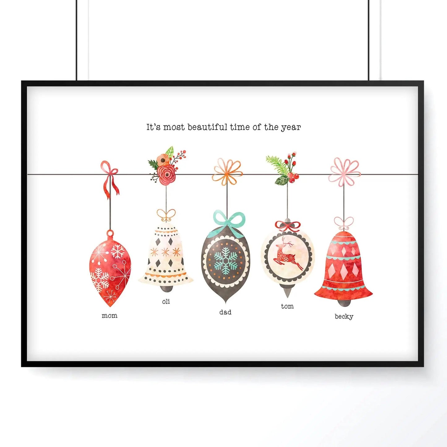 Custom family gifts for Christmas | wall art print About Wall Art