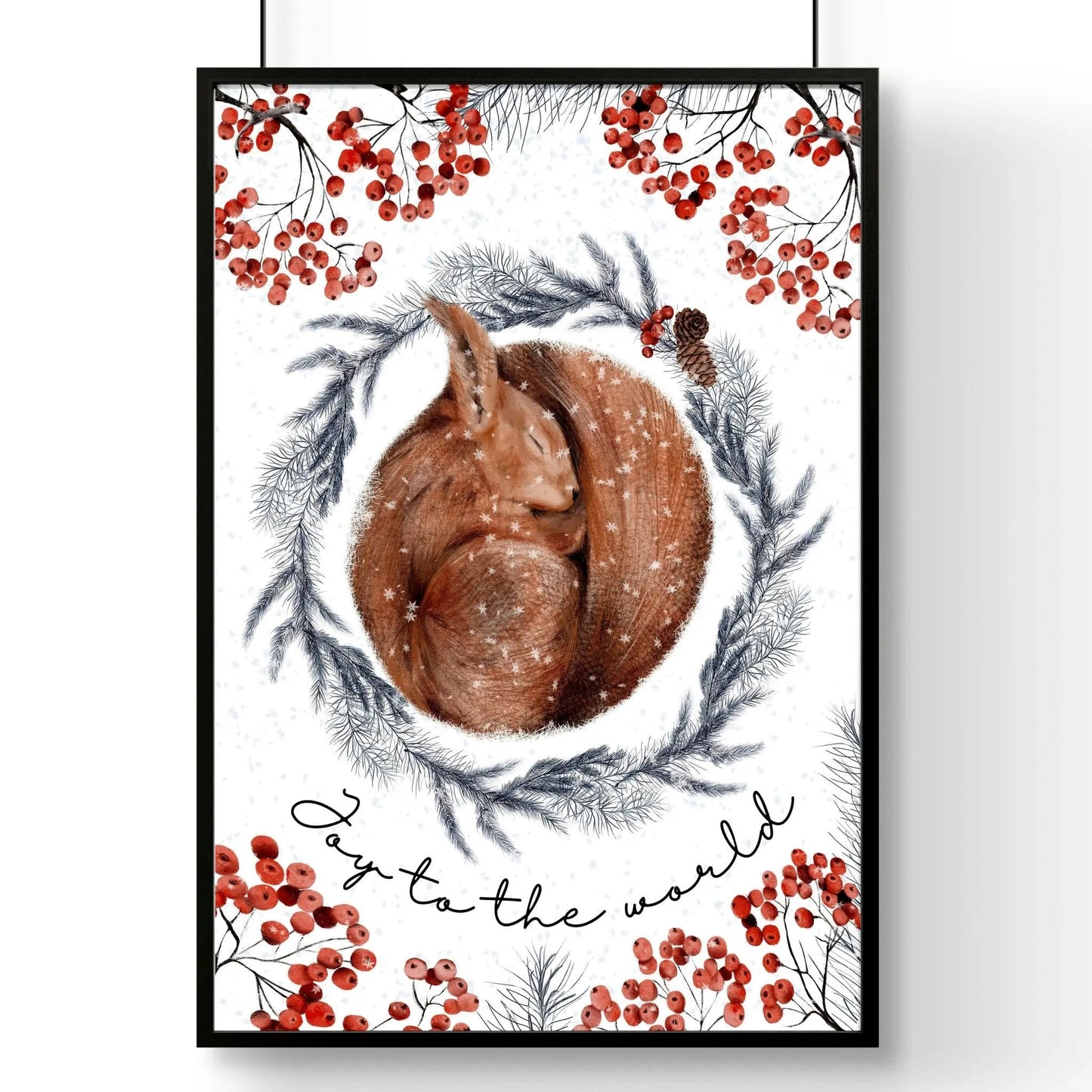 Xmas decorations hanging | Folk Christmas Decor About Wall Art