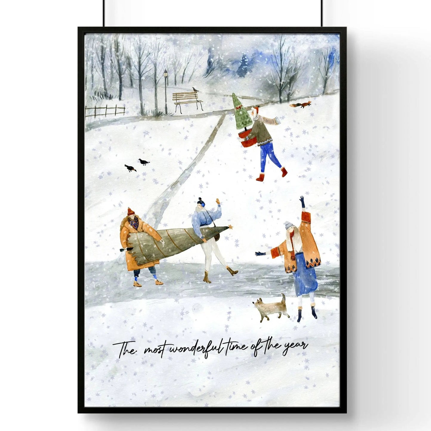 Christmas wall hanging decoration art print About Wall Art