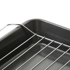 Set Of Three Roasting Trays With Wire Racks