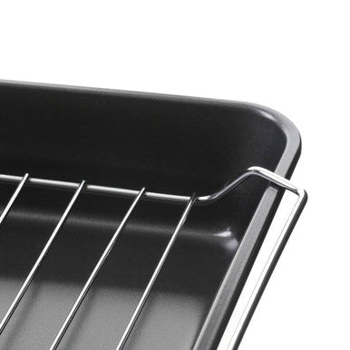 Set Of Three Roasting Trays With Wire Racks