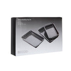 Set Of Three Roasting Trays With Wire Racks