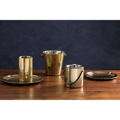 Miressa Large Serving Platein Brass Finish
