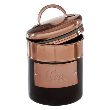Prescott Charcoal And Copper Tea Canister
