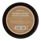 Rhombus Black Small Storage Canister