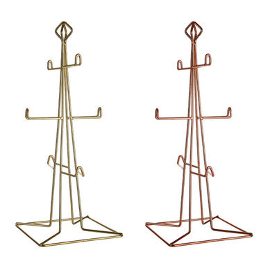 Vertex Copper Finish 6 Mug Tree