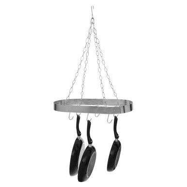 Valen Matt Chrome Oval Ceiling Rack