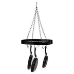 Valen Matt Black Oval Ceiling Rack