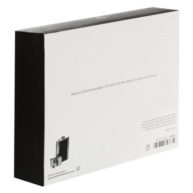 Auden Ribbed Stainless Steel Hip Flask Set