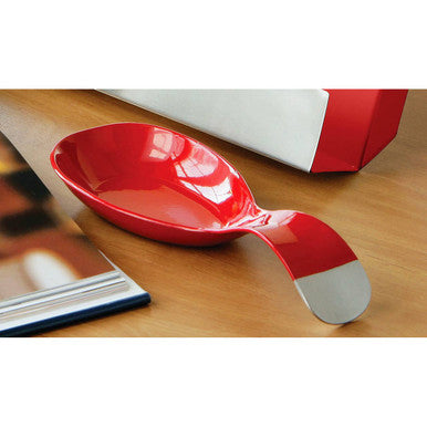 Red Enamel Spoon Rest