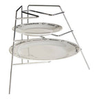 Wallis Corner Plate Rack With Chrome Finish