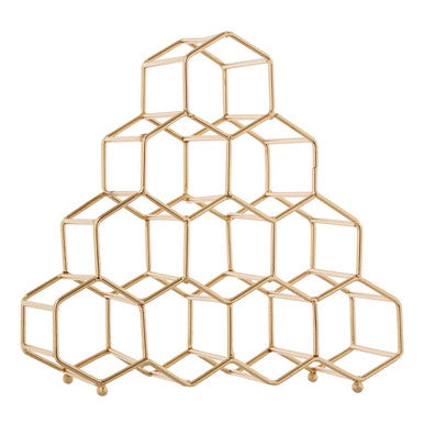Vertex 10 Bottle Gold Plated Spice Rack