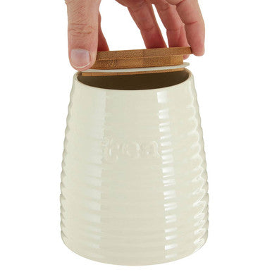 Winnie Cream Dolomite Tea Canister