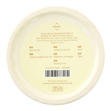 Winnie Cream Dolomite Tea Canister