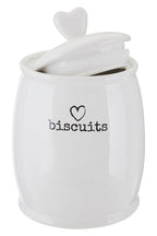 Charm White Dolomite Biscuit Canister