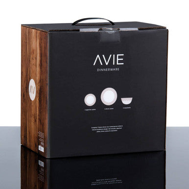 Avie Casablanca 12 Piece Natural Dinner Set