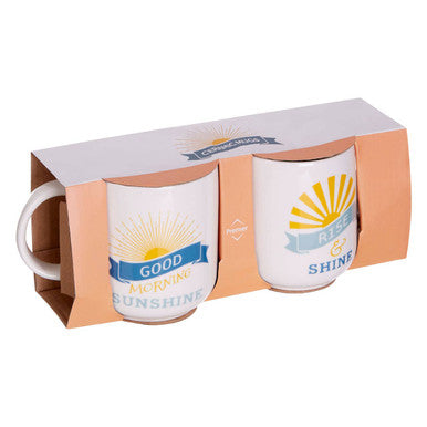 Set Of Two Sunshine Mugs