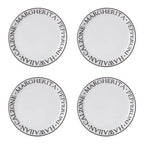 Noir Set Of Four Pizza Plates