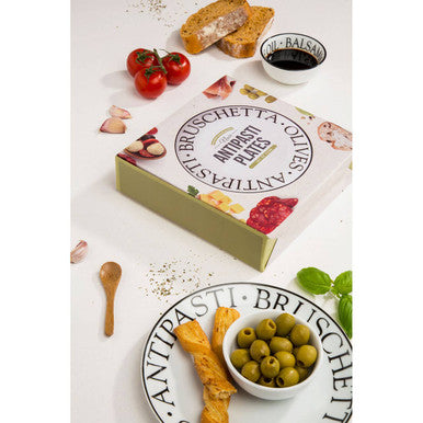 Noir Set Of Four Antipasti Plates