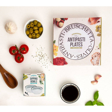Noir Set Of Four Antipasti Plates
