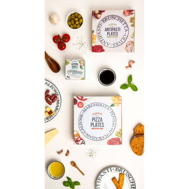 Noir Set Of Four Antipasti Plates